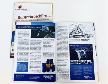 Bayern-Fass Firmenportrait in der Aichacher Bürgerbroschüre